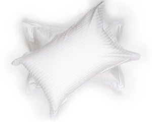 White Thin Striped Pillowcase 500TC