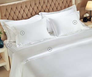 CLASSIC| 4-Piece Set (Duvet Cover, Fitted Sheet, 2 Pillowcases) 500TC