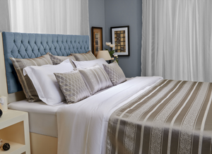Silver Bedspread and Pillowcases Set