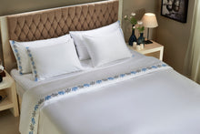 Load image into Gallery viewer, White Duvet Cover with Embroidery (Customizable)