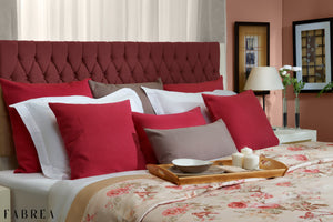 Pink & Beige Floral Bedspread and Pillowcases Set