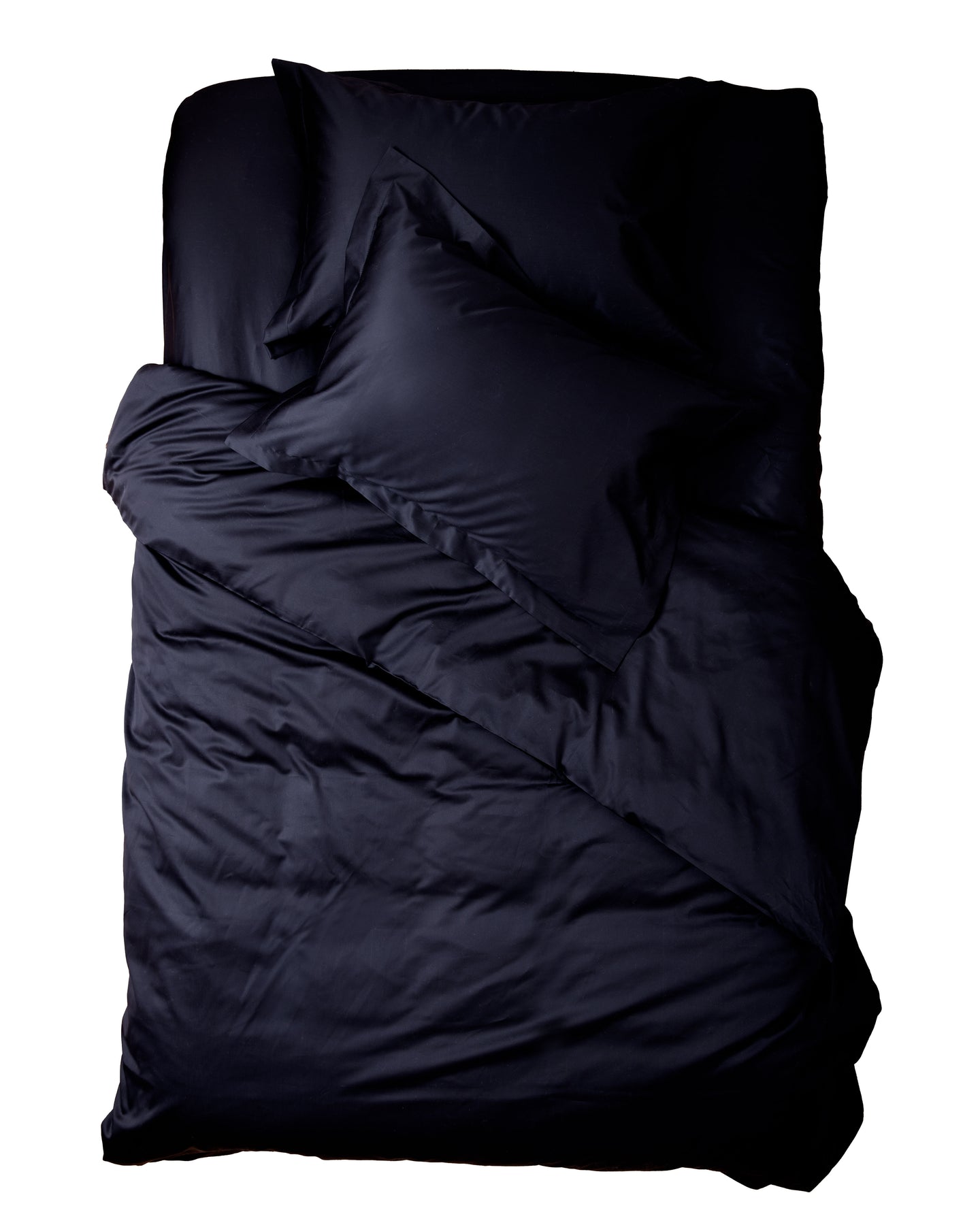 مجموعة من 4 قطع (غطاء لحاف و ملاءة سرير و2 كيس مخدة) | اللون الأسود