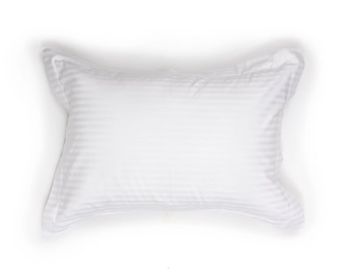 White Thin Striped Pillowcase 500TC