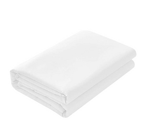 ملاءة سرير بيضاء (500 خيط لكل بوصة مربعة)