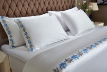 Load image into Gallery viewer, White Duvet Cover with Embroidery (Customizable)